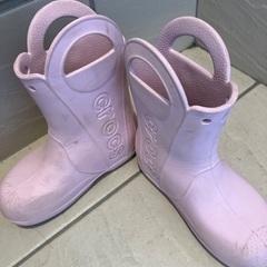 クロックスのレインブーツ　18.5cmの画像