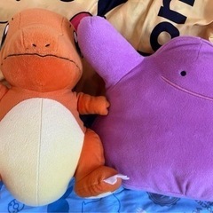 ヒトカゲとメタモン　ぬいぐるみ