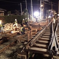 鉄道関係の建設作業員募集の画像