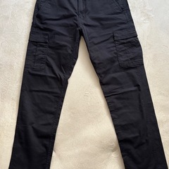 OUTDOOR ブラック ワークパンツの画像