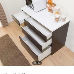 ニトリのキッチンカウンターの画像