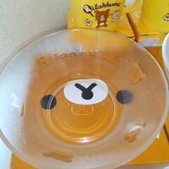 未使用　リラックマガラスボウル2個　マグカップ２個の画像