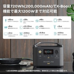 EcoFlow ポータブル電源 RIVER Pro ポータブルバッテリー 720の画像