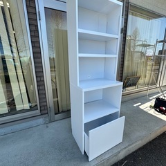 【引取】キッチン収納棚 / キャスター付引出し /　コード穴あり