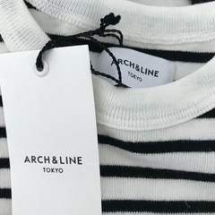 【新品タグ付】【ARCH&LINE/アーチアンドライン】【2枚】長袖TシャツボーダーロングTシャツ　の画像