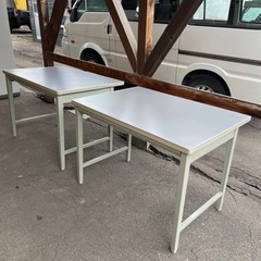 パソコンデスク　作業代　事務机　二個セット　の画像