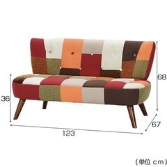 【引き渡し者決定
】北欧風　2人がけソファ　の画像