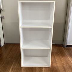 カラーBOX(白)【町田市再生家具】0409