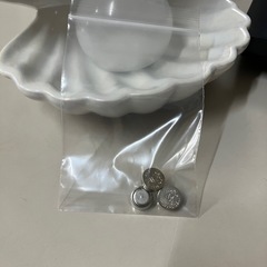 ☆値下げ☆O2504-193 シェルランプ ホワイト 年式表記無し 点灯確認済み 付属ボタン電池の劣化具合・寿命不明 キズ汚れ有りの画像