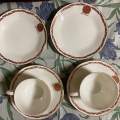 カンサイ　カップ&ソーサーとケーキ皿の画像