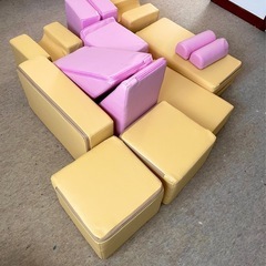 定価38510円　おもちゃ ベビー　大型 積み木 クッション 16ピース PVCレザー  キッズ用品 子供用品 知育の画像