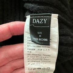 ニットワンピース　M 黒の画像