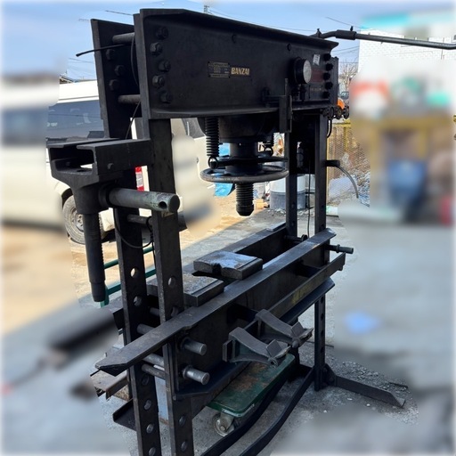 門型油圧プレス／バンザイ／HP100A／能力60t／自動車整備