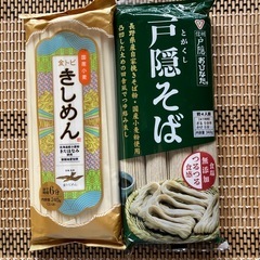 戸隠そば、きしめんセット