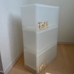 【お譲り先様決定】無印良品　追加用ストッカー×3個