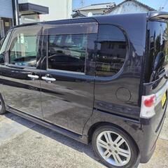 希少タント  カスタムRS ターボ✨美車✨  東名高速も安定して走行出来ます✨L375S  ナビ    パワースライド ドア 人気の黒  車検令和7年6月   売切り!の画像