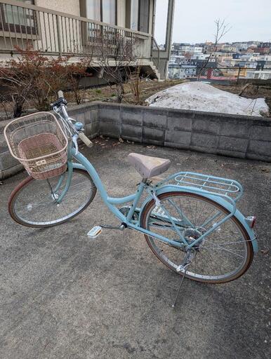 26インチ　6段切替　自転車