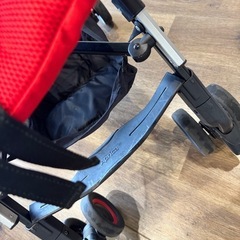 B型ベビーカー　Aprica【美品！おまけ多数・ 日焼けなし】アップリカ スティック トゥルーレッドRD の画像
