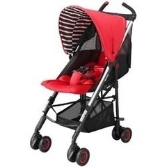 B型ベビーカー　Aprica【美品！おまけ多数・ 日焼けなし】アップリカ スティック トゥルーレッドRD の画像