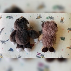 ♡ NICI / キーホルダー / ハリネズミくん ゴリラさんset ♡の画像