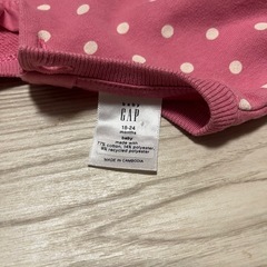 GAP 水玉　ワンピース 18-24ヶ月　ドット　90 cm ギャップ　ピンクの画像