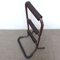 ★ 新札幌 ★ CAINZ カインズ 立ち上がりサポートステッキ3段 ブラウン 介護用品 補助 手すり / No.3274 ★の画像
