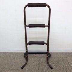 ★ 新札幌 ★ CAINZ カインズ 立ち上がりサポートステッキ3段 ブラウン 介護用品 補助 手すり / No.3274 ★の画像