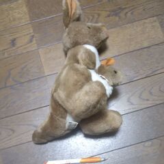 カンガルーの親子　ぬいぐるみの画像