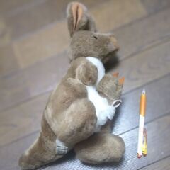 カンガルーの親子　ぬいぐるみの画像