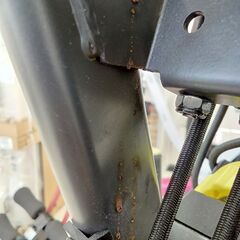 ★ジモティ割あり★ ALINCO エアロバイク ブラック H100×D117×W53.5 クリーニング済み HJ6250の画像