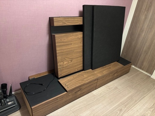 セミダブルベッド　引き出し付き　美品
