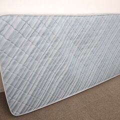 ★ 新札幌 ★ 千代田家具 コイルスプリングマットレス シングルサイズ 水色系 寝具 / No.3275 ★の画像