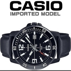 CASIO 腕時計 ブラック　シルバーメタリック　輸入モデル　日本未発売　新品の画像