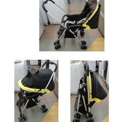 両対面式 ベビーカー ミッキーマウス グッドベビー A型 ブラック 新生児パッド欠品 西岡店の画像