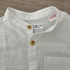 褒められ♡ZARA襟なしシャツの画像
