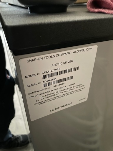 Snapon 工具箱 ロールキャビネット KRA4107FWHI Snapon 工具箱 ロールキャビネット KRA4107FWHI 【公式通販】