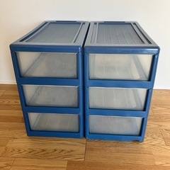 【受け渡し決定】押し入れ引き出し収納ケース 衣類収納ボックス クリアタイプの画像