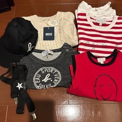 ブランド　子供服　アニエス・ベー　ブリーズ新品タグ付き　まとめ売り　長袖　半袖　キャップ　ぼうし　男の子　キッズ　サスペンダーの画像