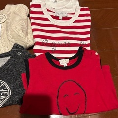 ブランド　子供服　アニエス・ベー　ブリーズ新品タグ付き　まとめ売り　長袖　半袖　キャップ　ぼうし　男の子　キッズ　サスペンダーの画像