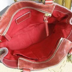 COACH ハンドバッグ シグネチャー 12467 レッド系 トート コーチ 札幌市北区屯田の画像