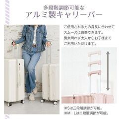 【新品】キャリーケース スーツケース Lサイズ キャスター付き トランクケース tsa キャリー 軽量 大容量 360度回転 sg223-Lの画像