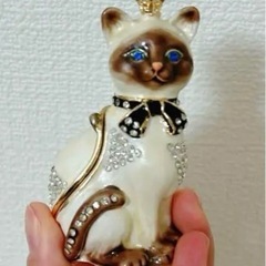 ピィアース クラウンキャット シャム ねこ 猫 ジュエリーボックス