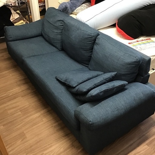 ソファ　3人掛け　ファブリック　ロータイプ　200x85x63cm (2P＋1P)