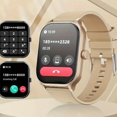 LAXASFIT  スマートウォッチ　ゴールデン