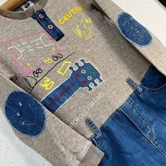 hysteric mini  女の子ワンピース　デニム　100.105.110の画像