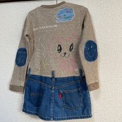 hysteric mini  女の子ワンピース　デニム　100.105.110の画像