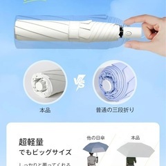日傘 UVカット 完全遮光 超軽量 折り畳 UPF50+ 紫外線...