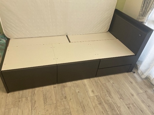 ニトリのシングルベッド収納付 (ジュリママ) 名古屋のベッド ニトリのシングルベッド収納付 (ジュリママ) 名古屋のベッド
