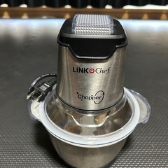 フードプロセッサー LINKChef 250W フードチョッパー ハイパワー 肉挽き 野菜みじん切り 4枚刃カッター 刻む・潰す・砕く・混ぜる 一台多役 1.2L容量 ステンレス鋼 グレー 水洗い可能 過熱保護 操作簡単 家庭用 の画像