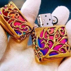 激安！新品！ZIPPO型フルメタルレインボーオイルライター！の画像